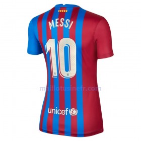 Maillot de Foot FC Barcelone Lionel Messi 10 Domicile 2021-22 - Femme